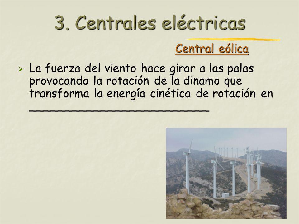 3. Centrales eléctricas Central eólica