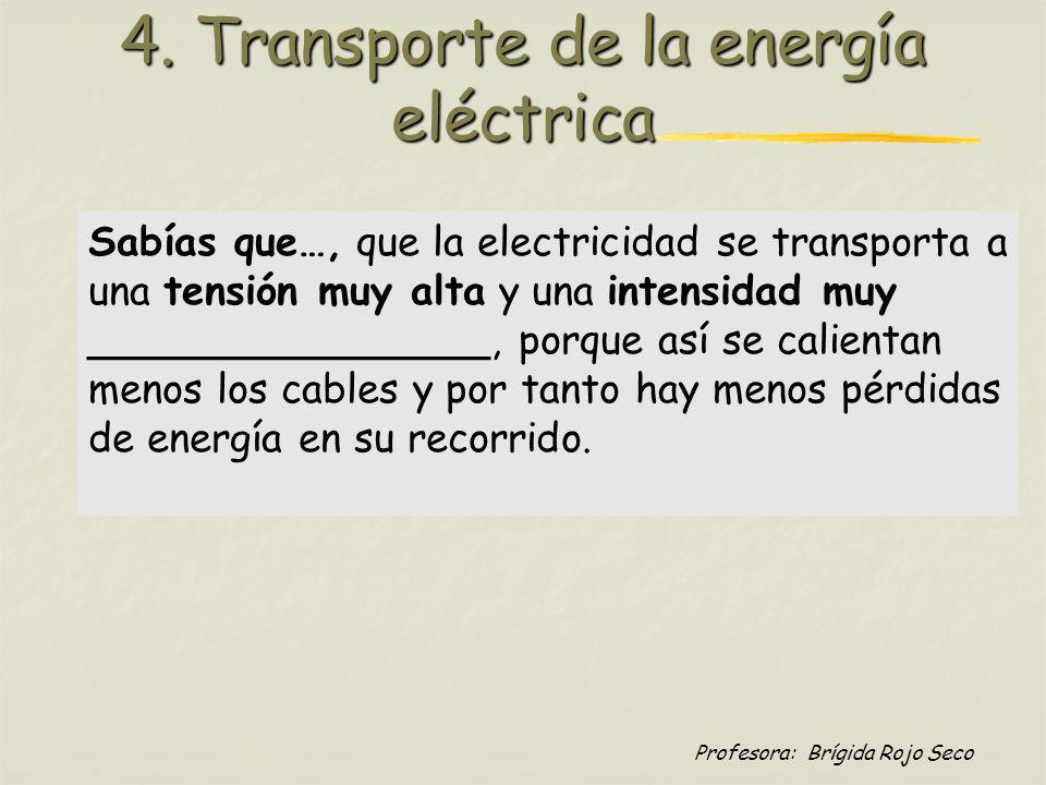 4. Transporte de la energía eléctrica
