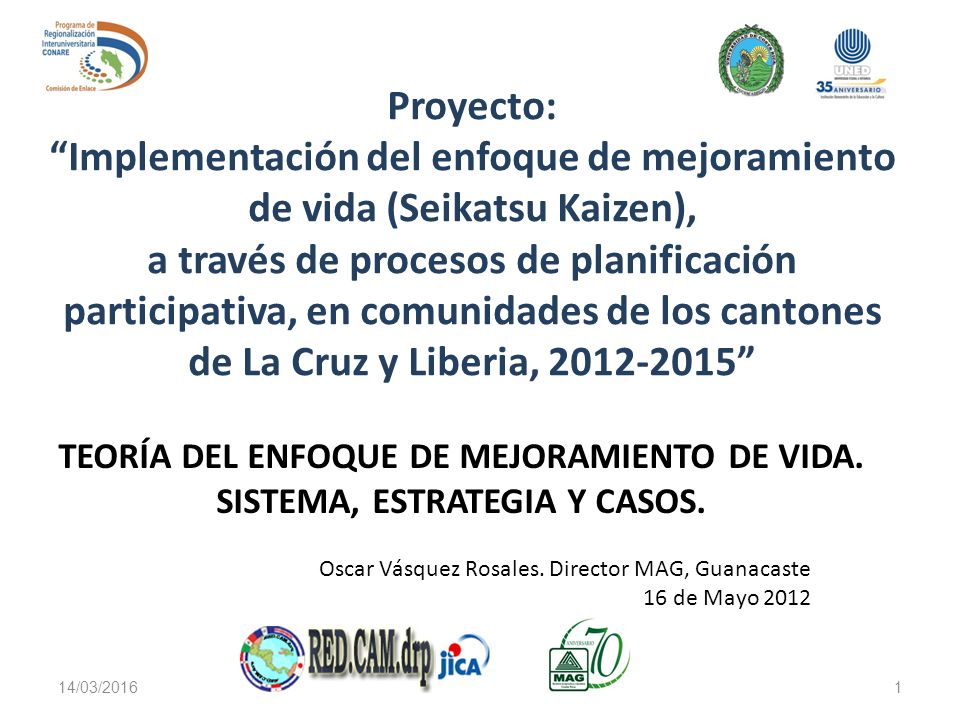 Implementación del enfoque de mejoramiento de vida (Seikatsu Kaizen),