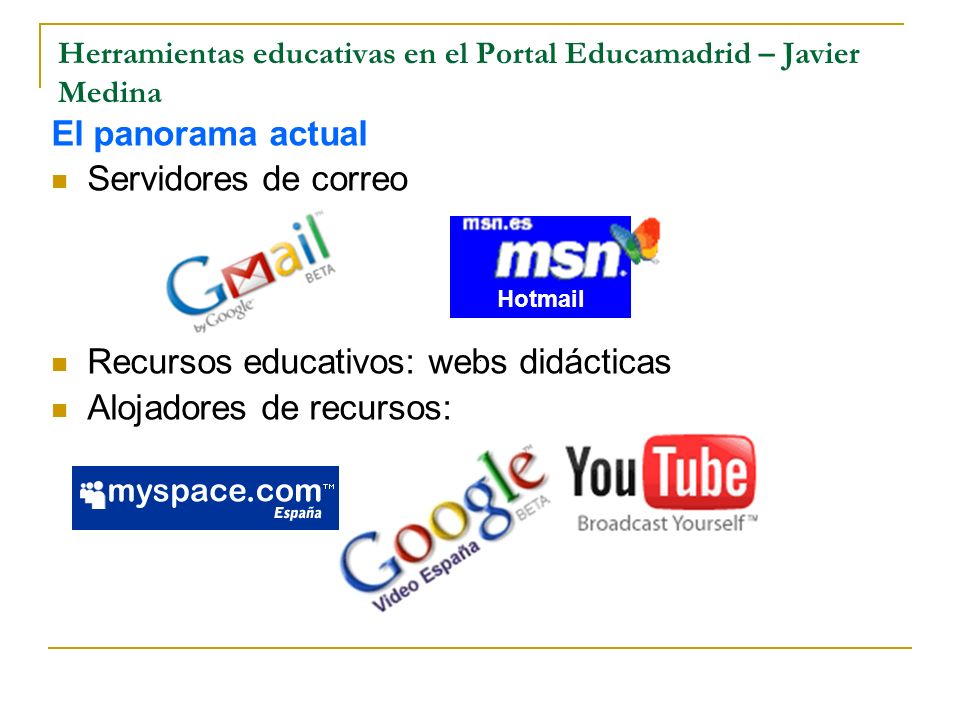 Herramientas educativas en el Portal Educamadrid – Javier Medina