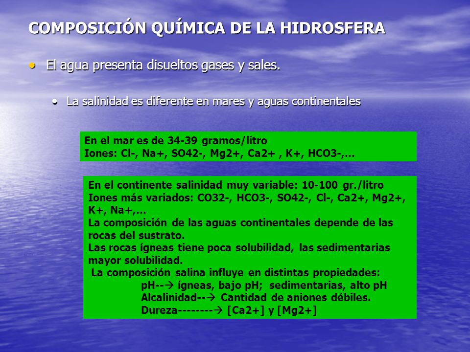 LA HIDROSFERA. - ppt video online descargar