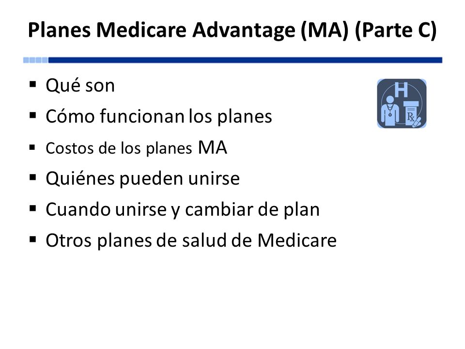 Planes Medicare Advantage (MA) (Parte C)