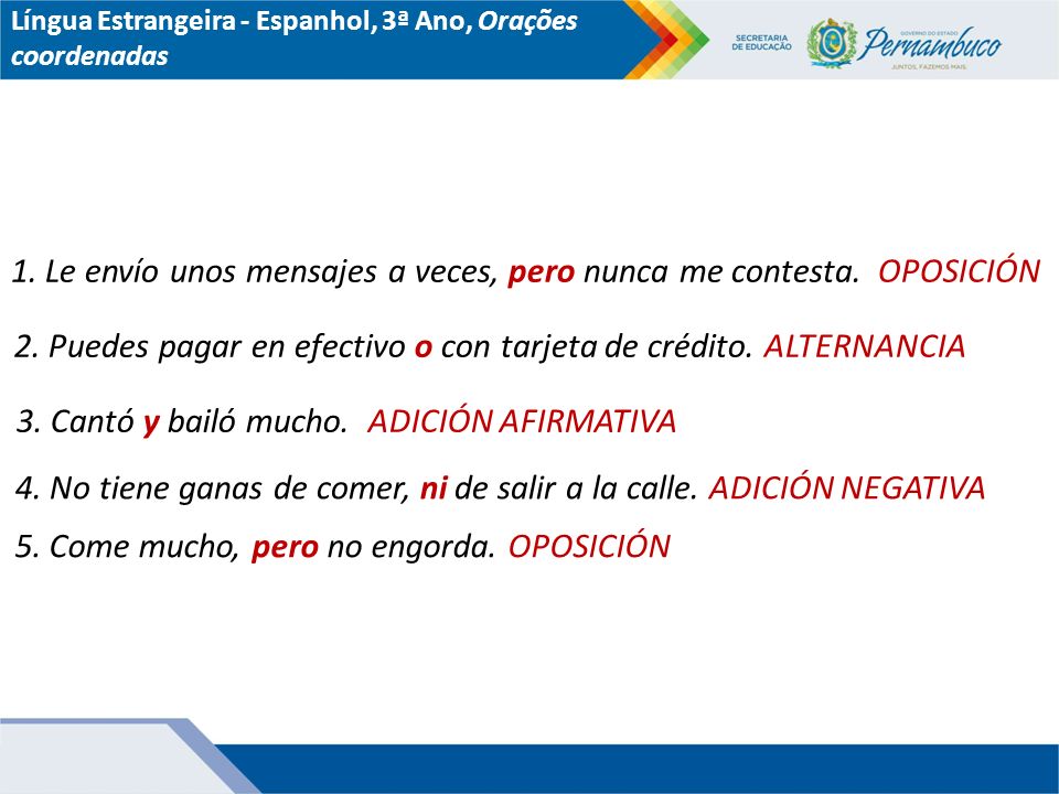 1. Le envío unos mensajes a veces, pero nunca me contesta. OPOSICIÓN