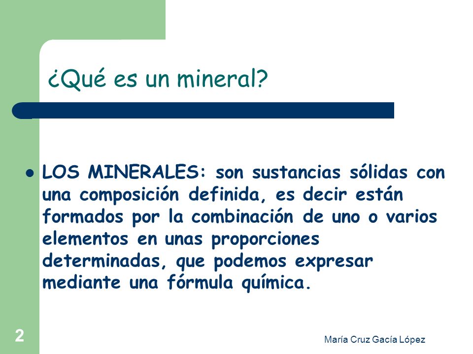 ¿Qué es un mineral