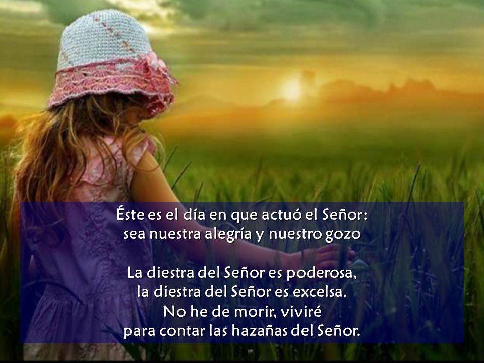 Éste es el día en que actuó el Señor: