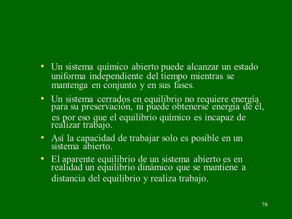 es por eso que el equilibrio químico es incapaz de