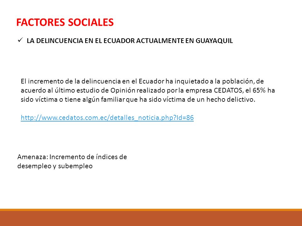 FACTORES SOCIALES LA DELINCUENCIA EN EL ECUADOR ACTUALMENTE EN GUAYAQUIL.