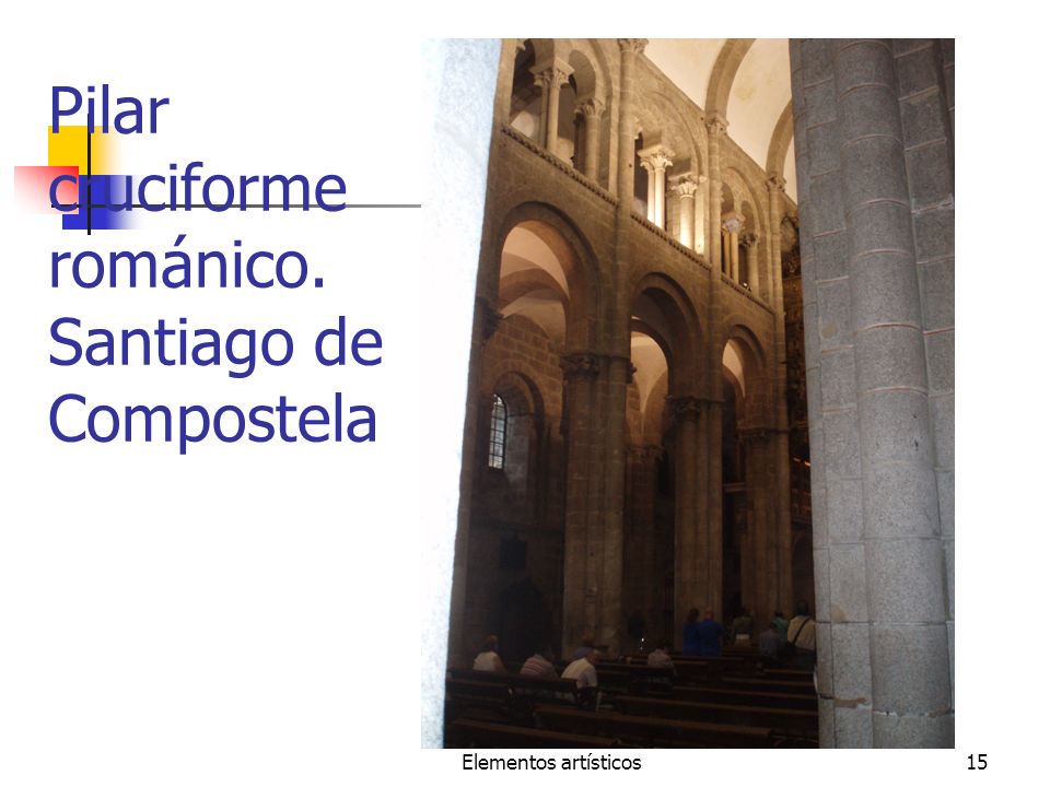 Pilar cruciforme románico. Santiago de Compostela