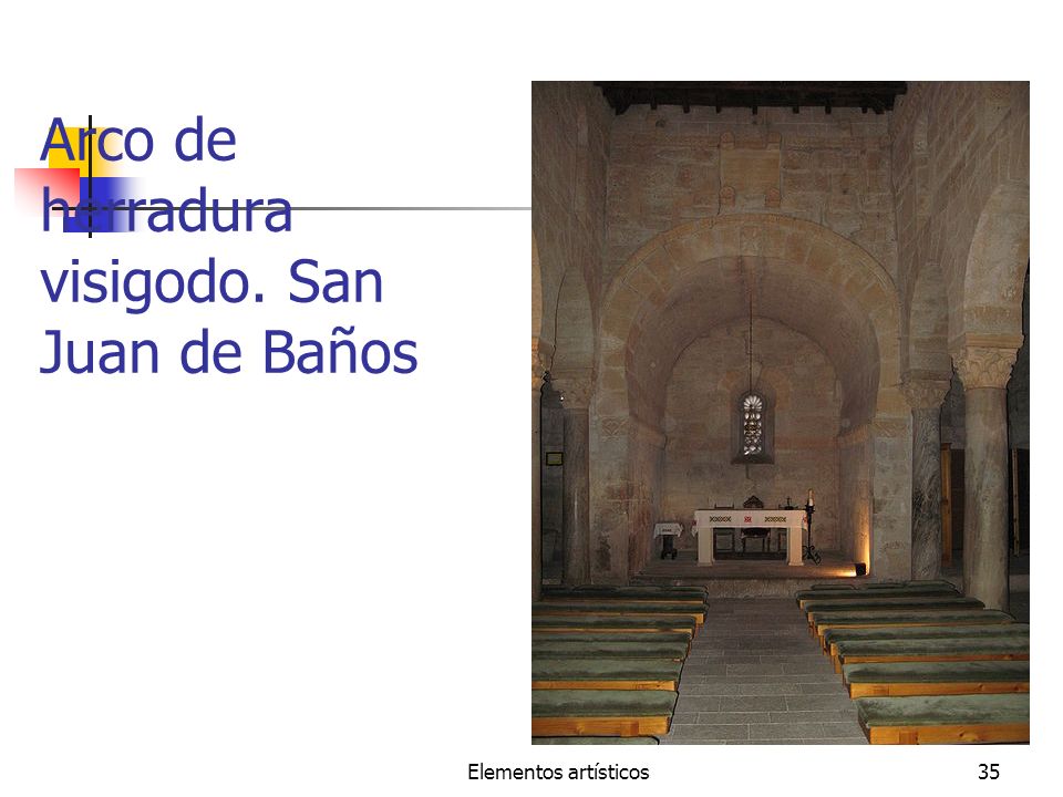 Arco de herradura visigodo. San Juan de Baños