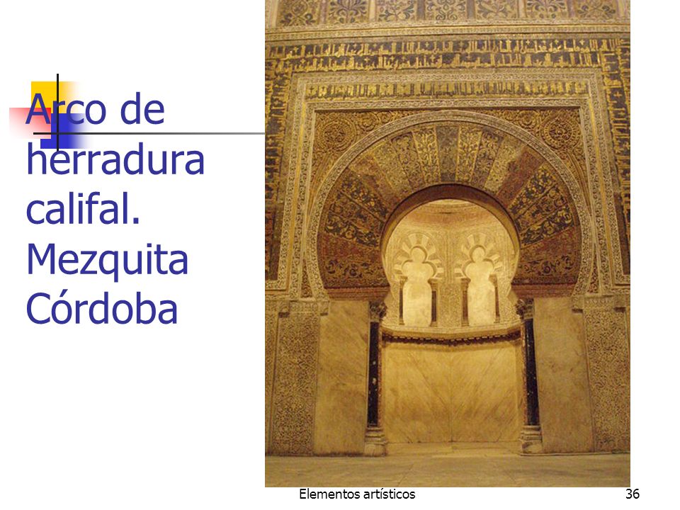 Arco de herradura califal. Mezquita Córdoba