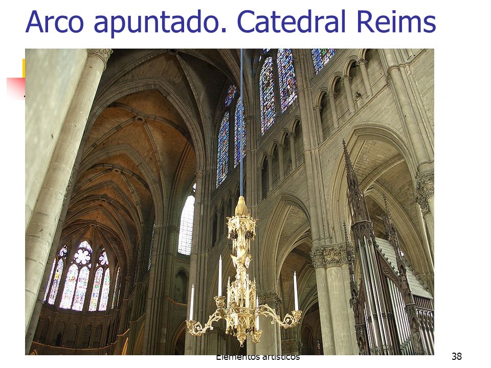 Arco apuntado. Catedral Reims