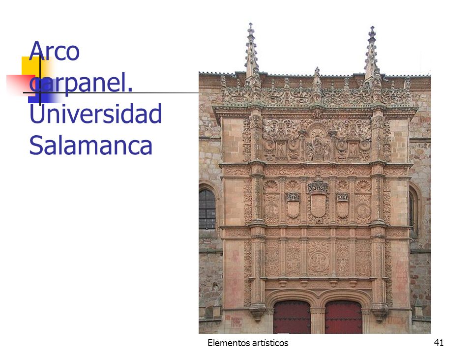 Arco carpanel. Universidad Salamanca