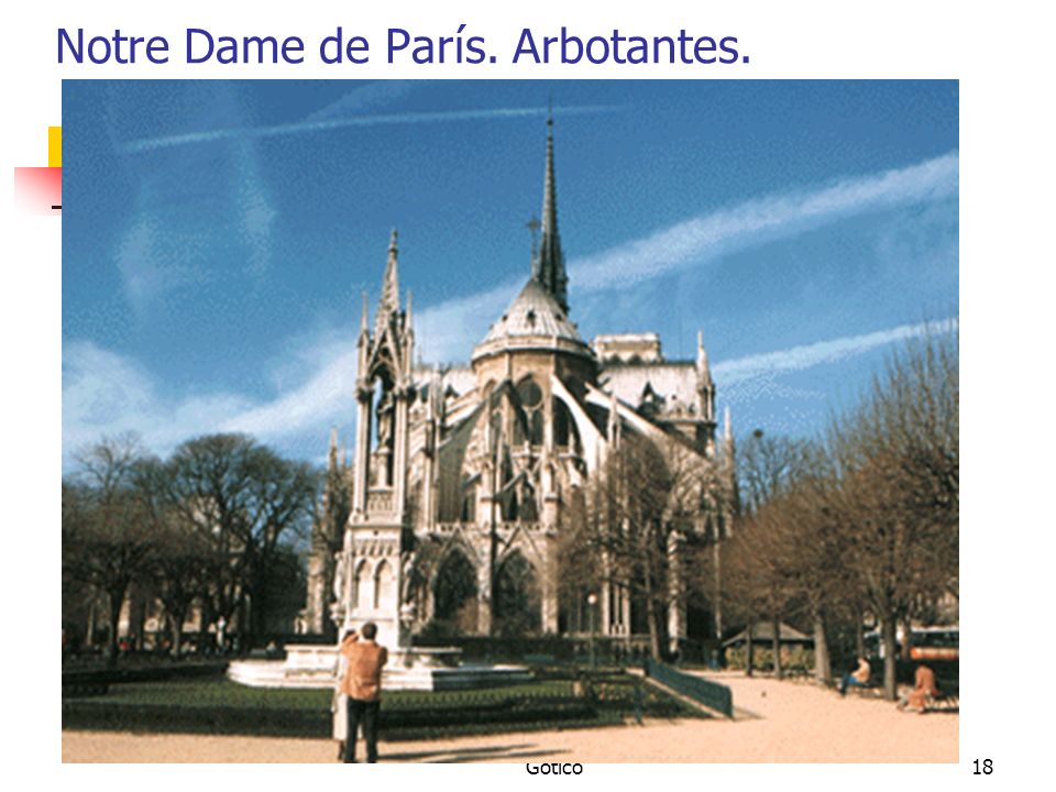 Notre Dame de París. Arbotantes.
