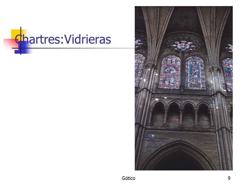 Chartres:Vidrieras Gótico