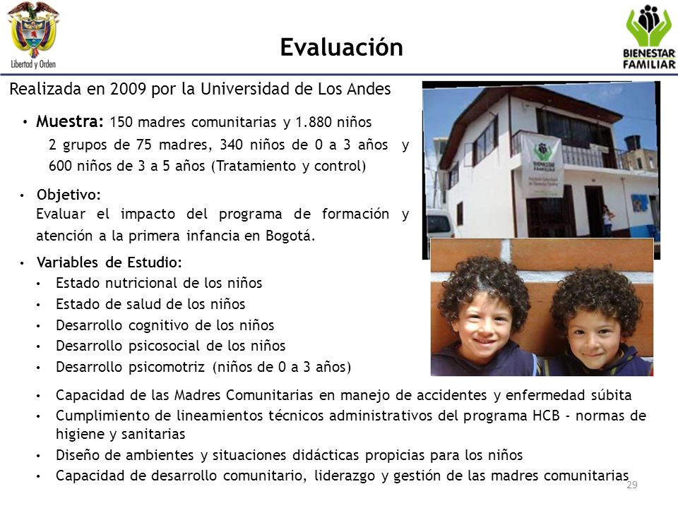 Evaluación Realizada en 2009 por la Universidad de Los Andes