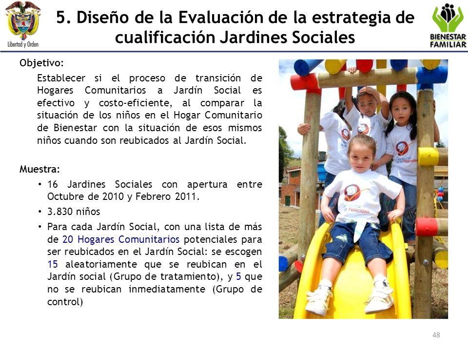 5. Diseño de la Evaluación de la estrategia de cualificación Jardines Sociales