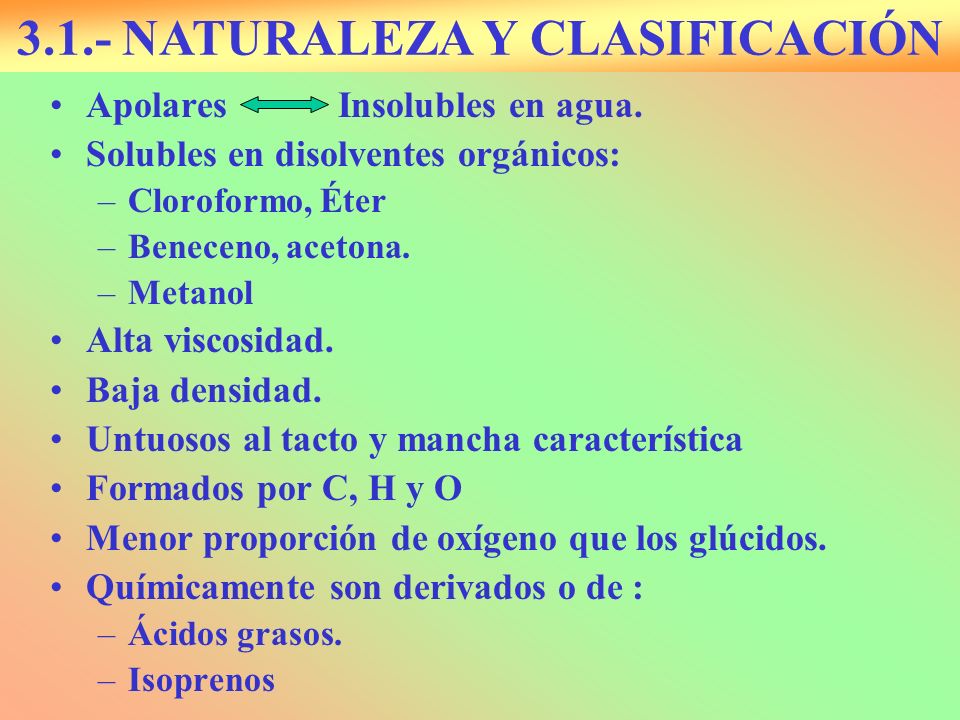 3.1.- NATURALEZA Y CLASIFICACIÓN