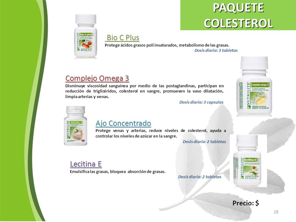 PAQUETE COLESTEROL Bio C Plus Complejo Omega 3 Ajo Concentrado