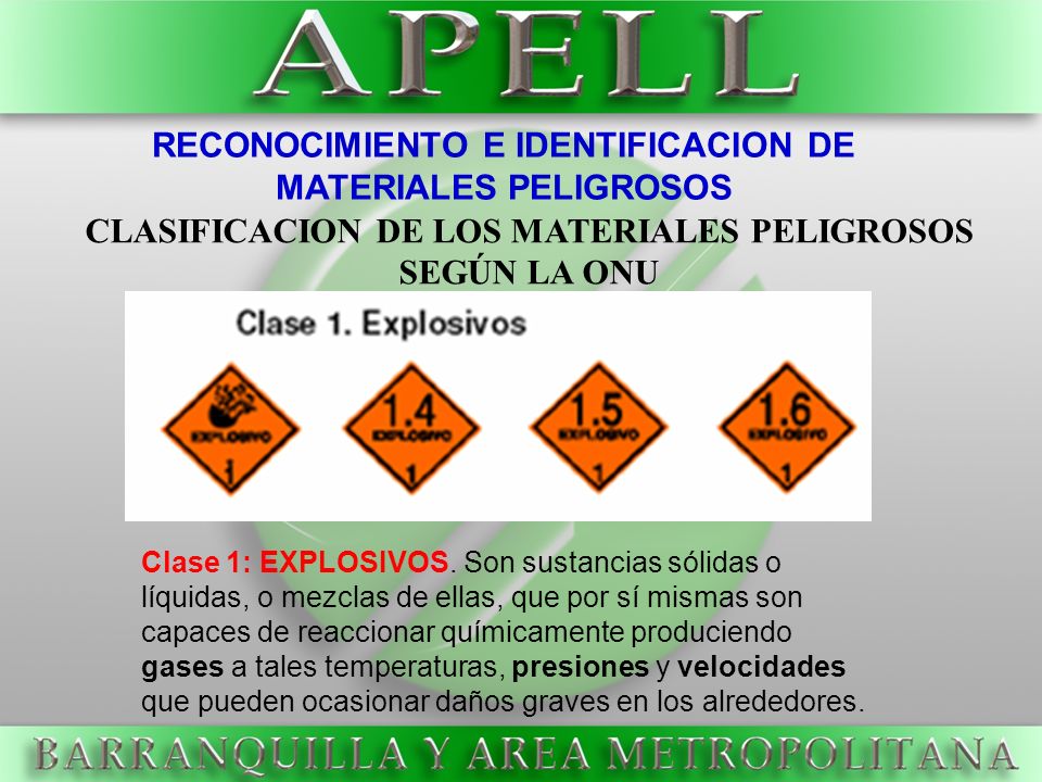 RECONOCIMIENTO E IDENTIFICACION DE MATERIALES PELIGROSOS