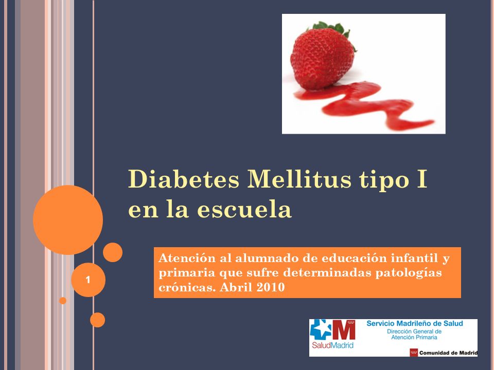 Diabetes Mellitus tipo I en la escuela