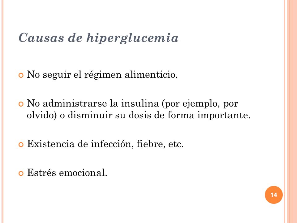 Causas de hiperglucemia