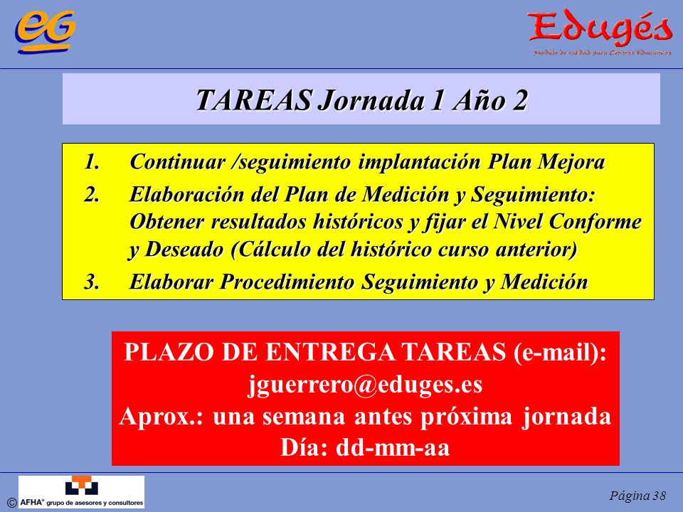 TAREAS Jornada 1 Año 2 PLAZO DE ENTREGA TAREAS ( ):