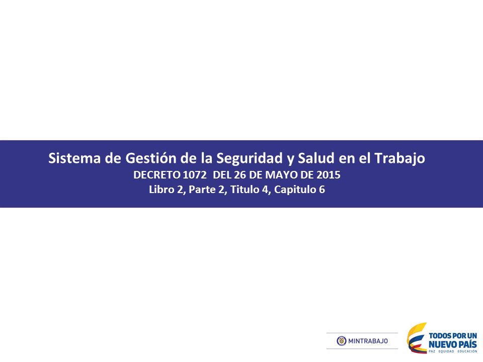 Sistema de Gestión de la Seguridad y Salud en el Trabajo