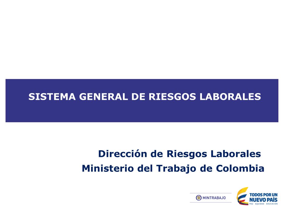 Dirección de Riesgos Laborales Ministerio del Trabajo de Colombia