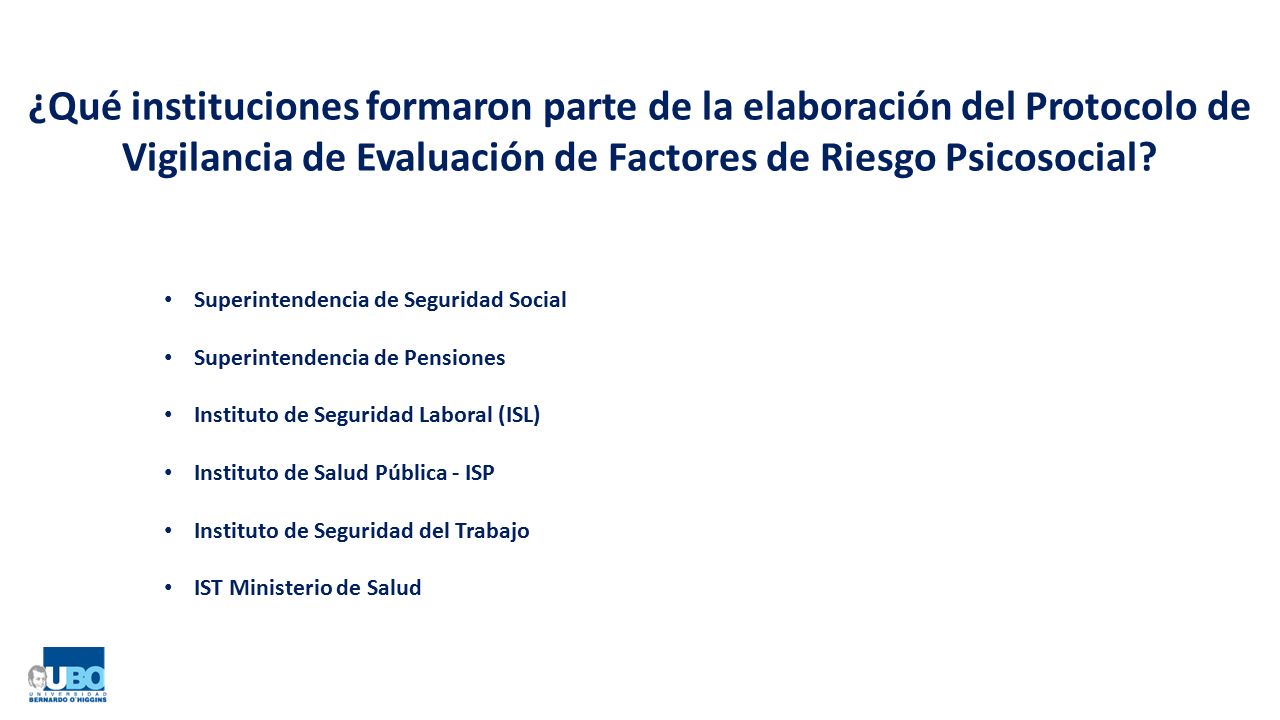 ¿Qué instituciones formaron parte de la elaboración del Protocolo de Vigilancia de Evaluación de Factores de Riesgo Psicosocial
