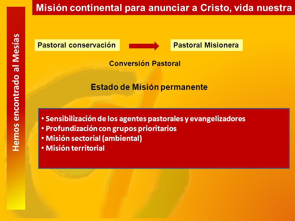 Misión continental para anunciar a Cristo, vida nuestra