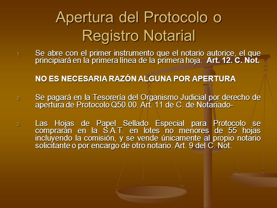 El PROTOCOLO O REGISTRO NOTARIAL. - ppt video online descargar