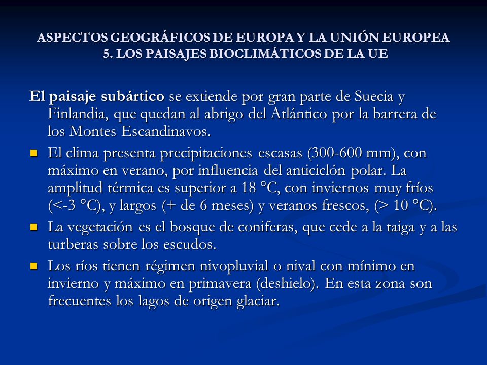 ASPECTOS GEOGRÁFICOS DE EUROPA Y LA UNIÓN EUROPEA 5
