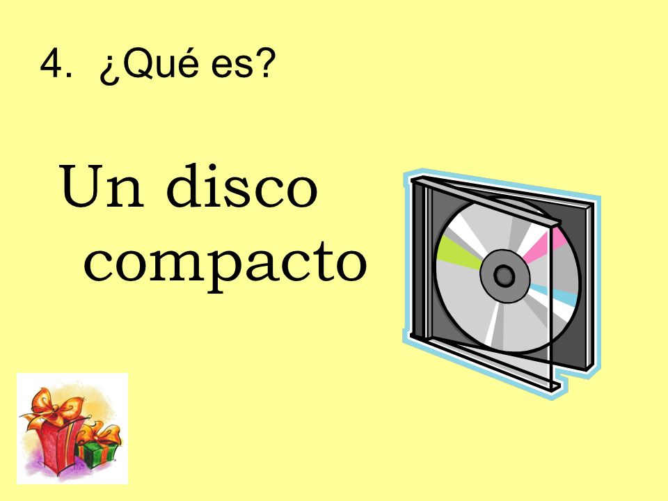 4. ¿Qué es Un disco compacto