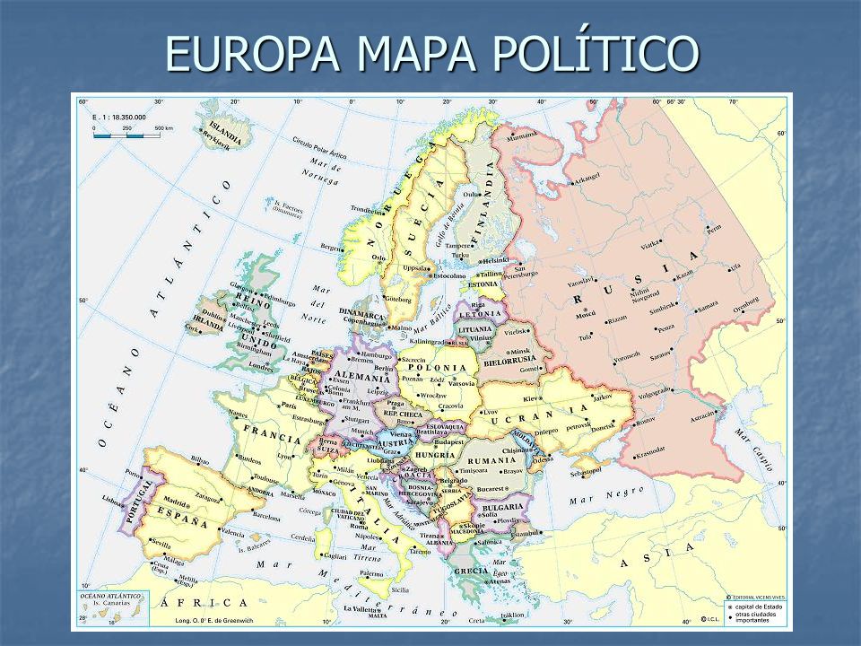 EUROPA MAPA POLÍTICO
