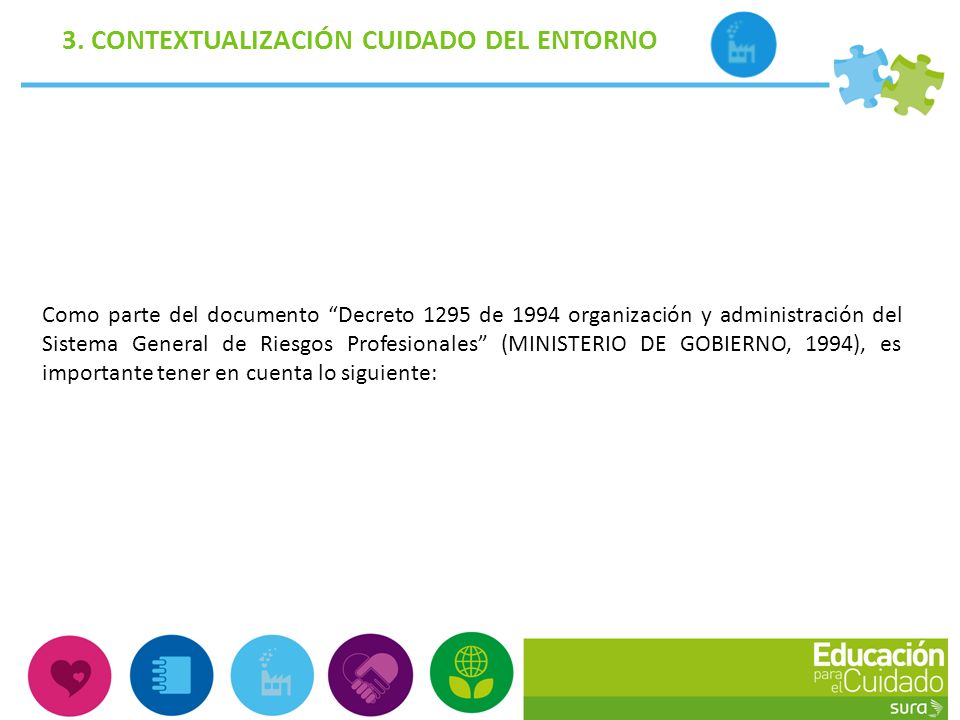 3. CONTEXTUALIZACIÓN CUIDADO DEL ENTORNO