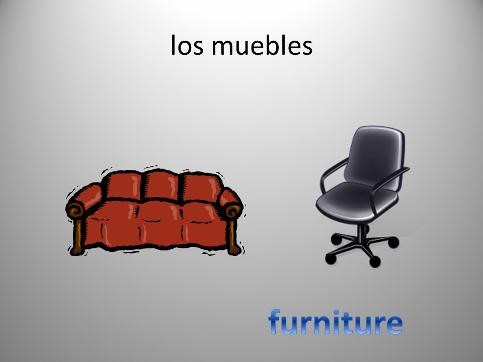 los muebles furniture