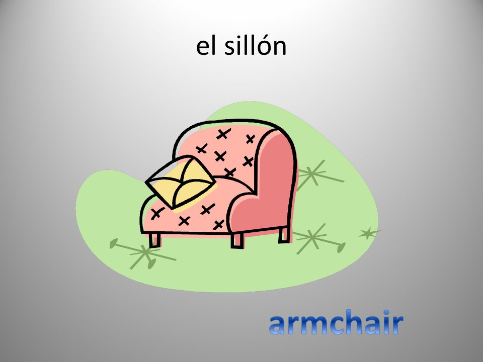 el sillón armchair