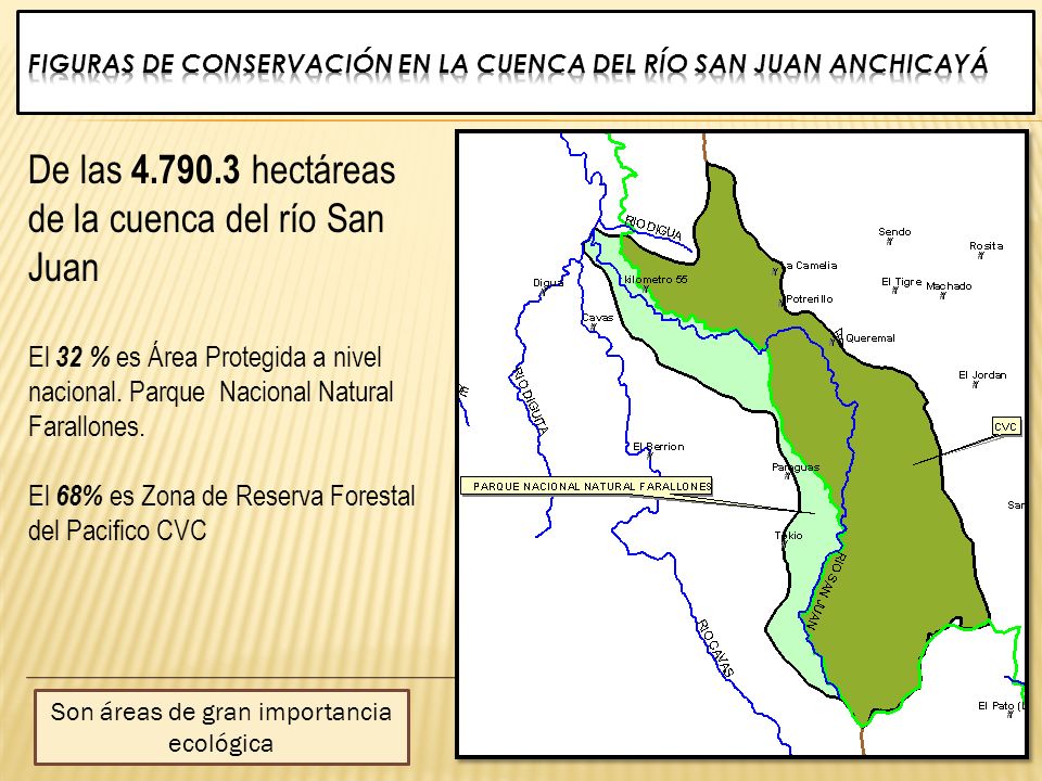 Figuras de conservación en la Cuenca DEL RÍO San Juan Anchicayá