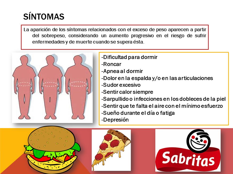Síntomas -Dificultad para dormir -Roncar -Apnea al dormir