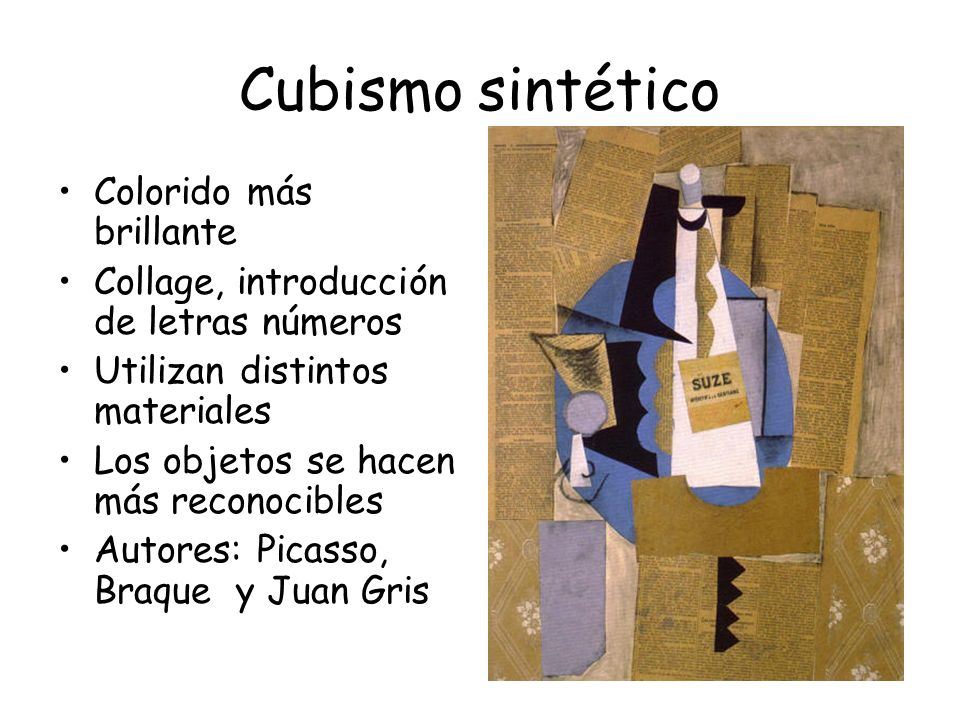 Cubismo sintético Colorido más brillante