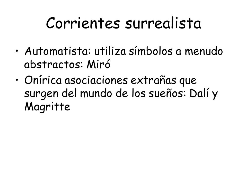 Corrientes surrealista