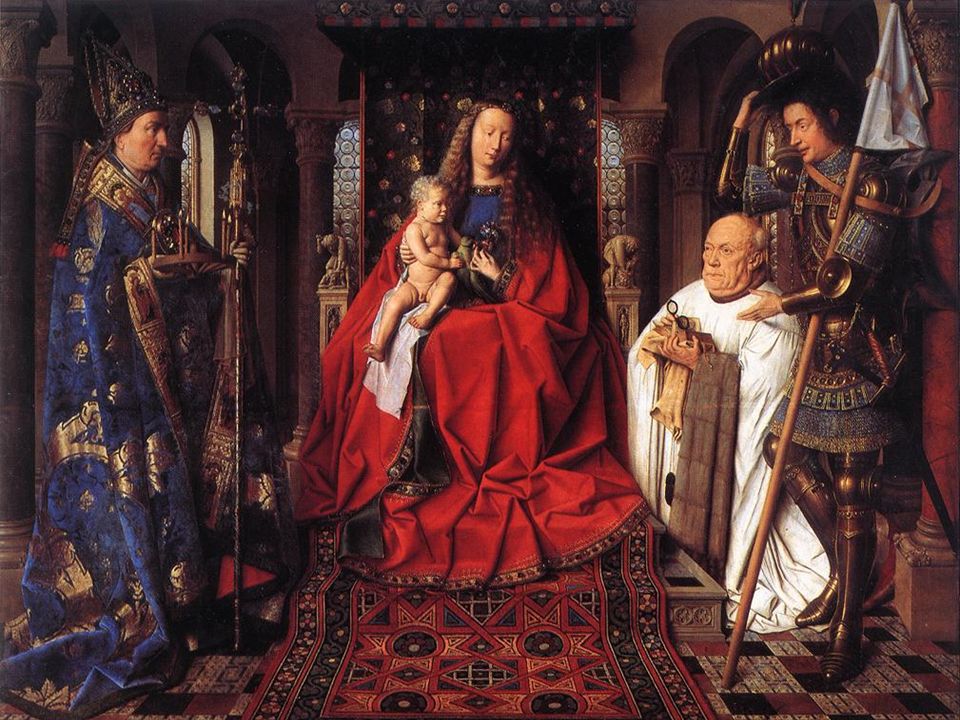 Jan van Eyck. Virgen del canónigo Van der Paele. Brujas.