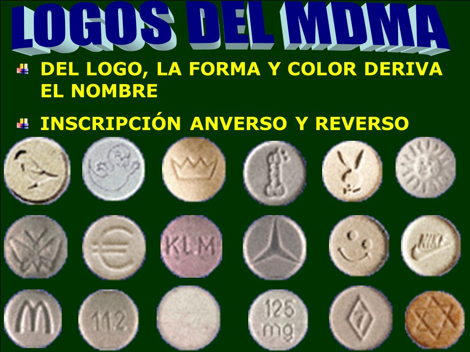 LOGOS DEL MDMA DEL LOGO, LA FORMA Y COLOR DERIVA EL NOMBRE