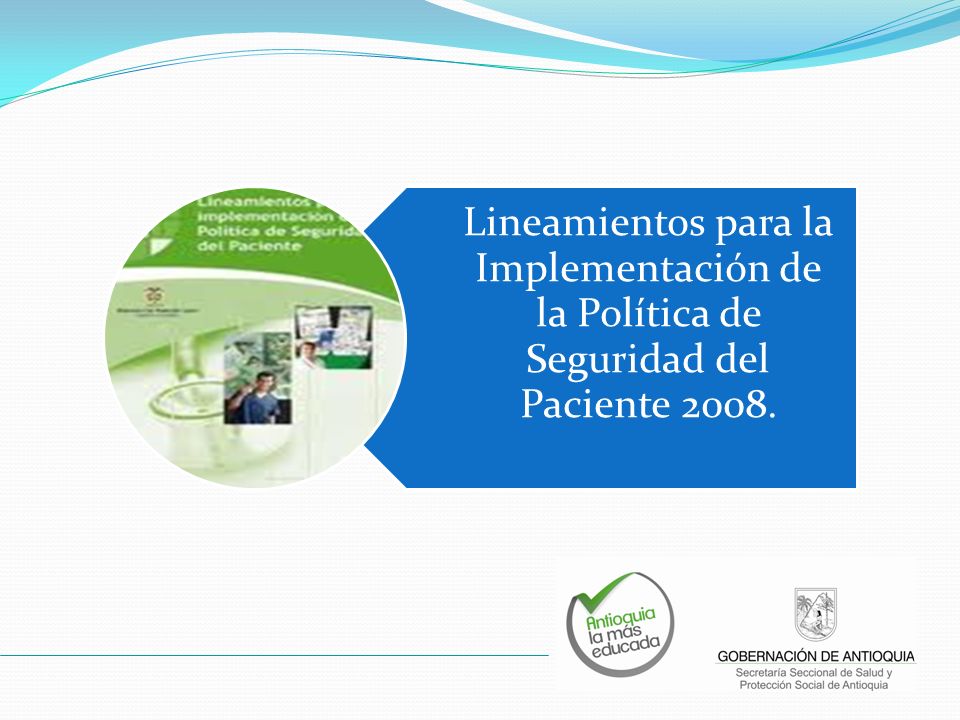 Lineamientos para la Implementación de la Política de Seguridad del Paciente 2008.