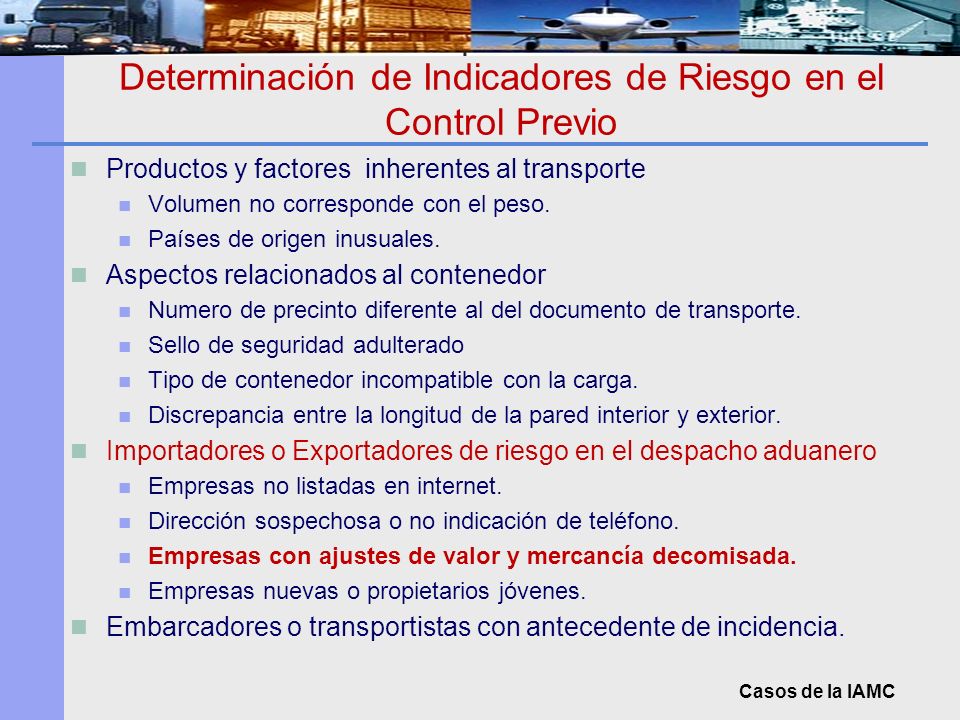 Determinación de Indicadores de Riesgo en el Control Previo