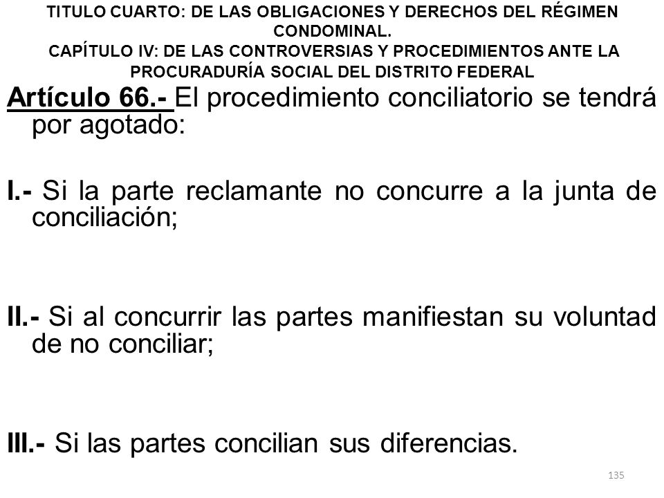 TITULO CUARTO: DE LAS OBLIGACIONES Y DERECHOS DEL RÉGIMEN CONDOMINAL