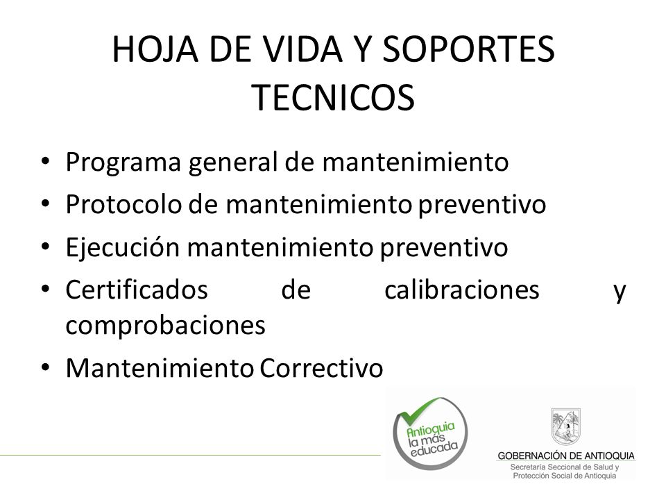 HOJA DE VIDA Y SOPORTES TECNICOS