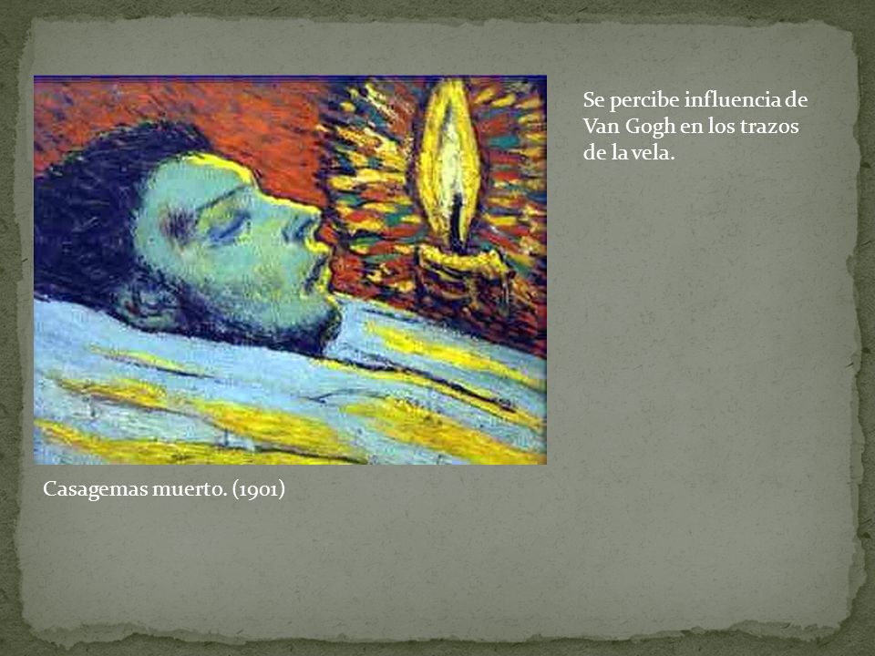 Se percibe influencia de Van Gogh en los trazos de la vela.