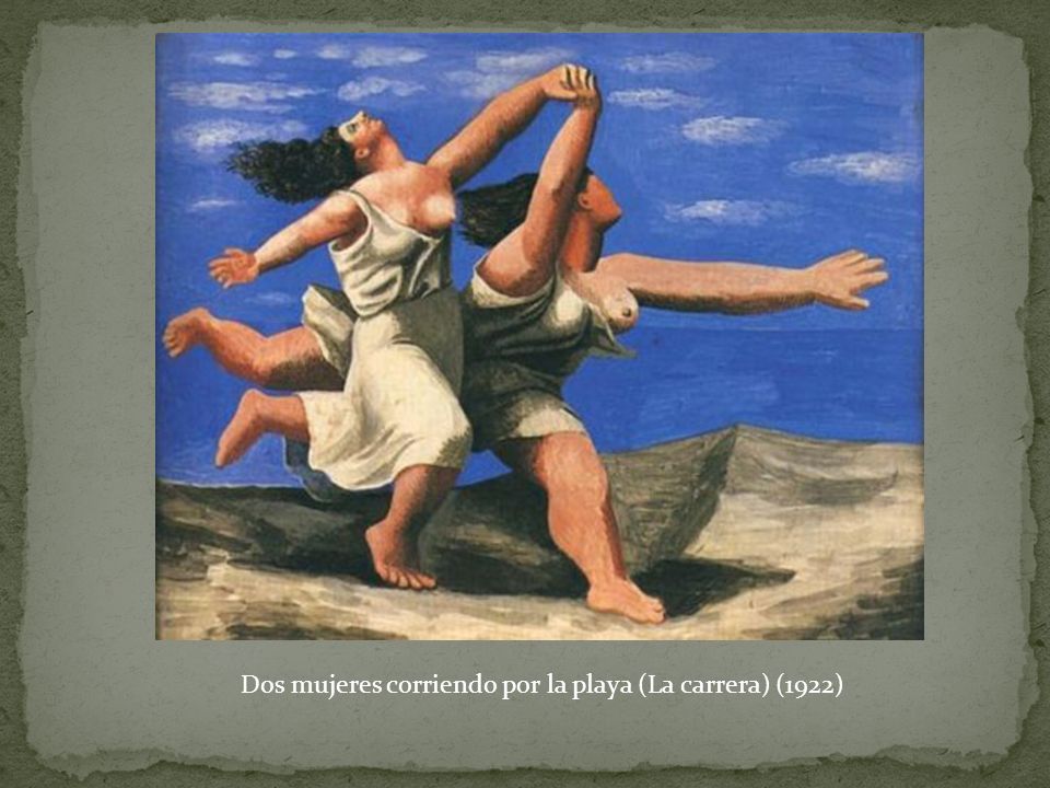 Dos mujeres corriendo por la playa (La carrera) (1922)