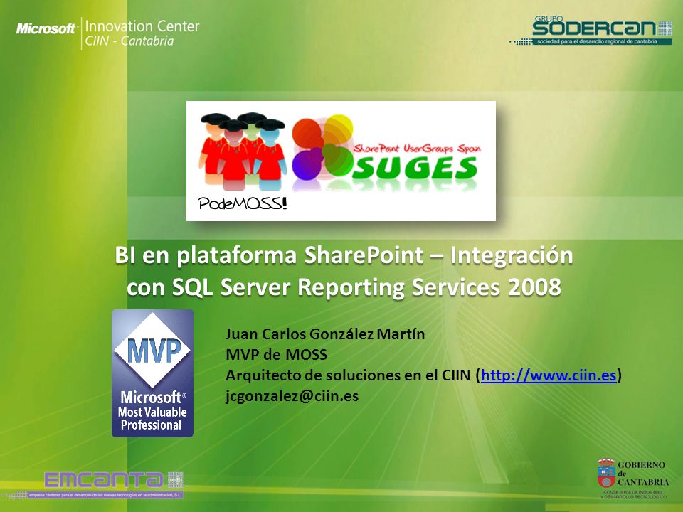 BI en plataforma SharePoint – Integración con SQL Server Reporting Services 2008